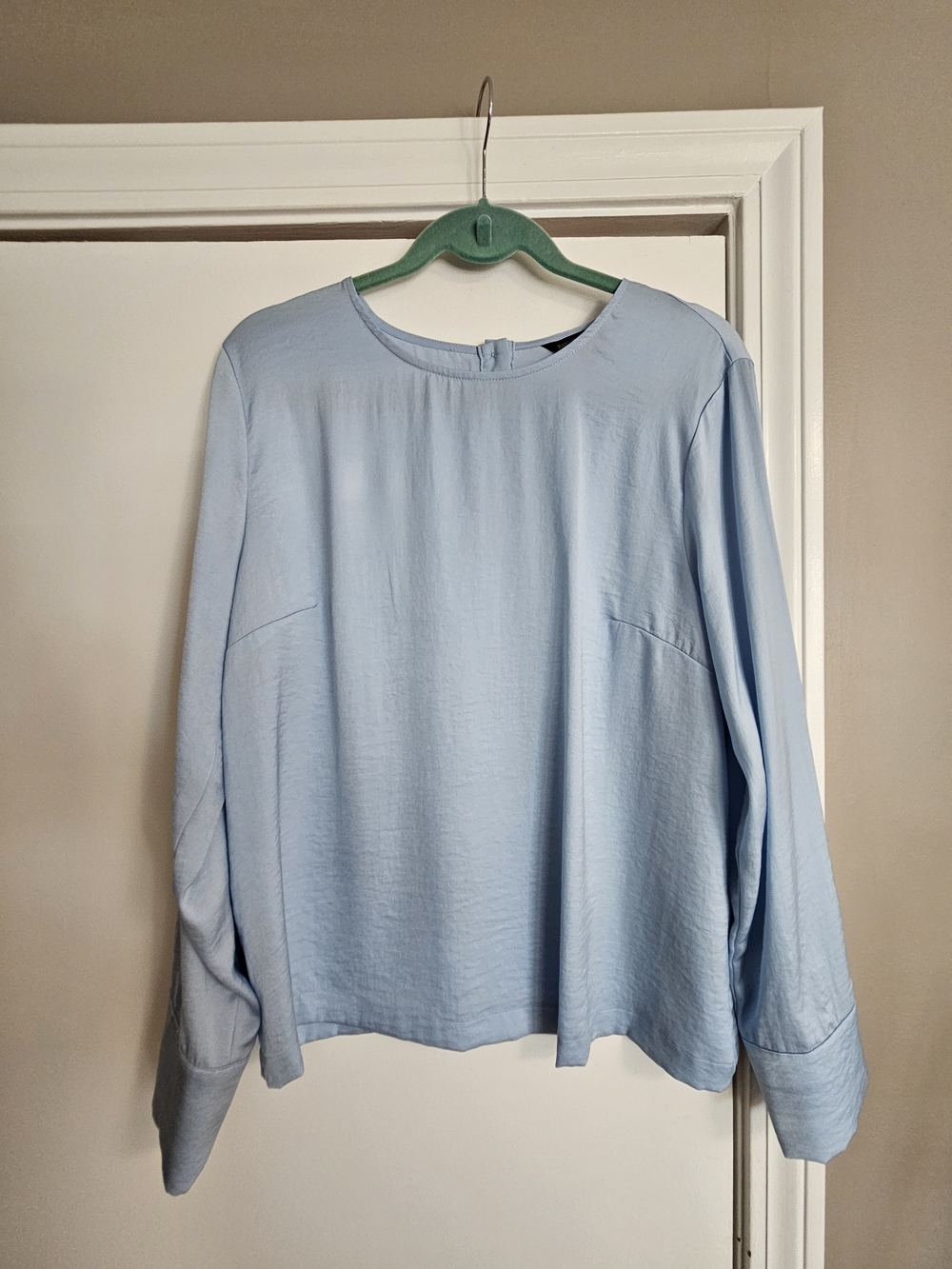 Banana Republic Pale Blue Long-Sleeve Blouse